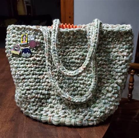 loom fake paper bag|loom knitting patterns for bags.